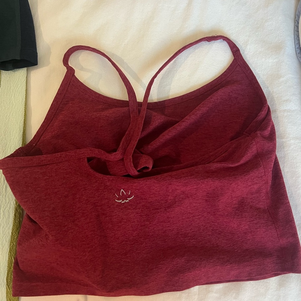 Beyond Yoga Bordeaux Heather Top size L